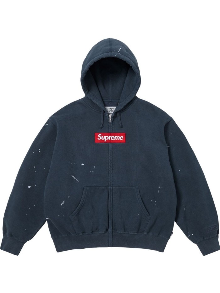 1:1 quality version Ink Splash Graffiti Embroidery Logo Zipper Hoodie 3 colors 28997839