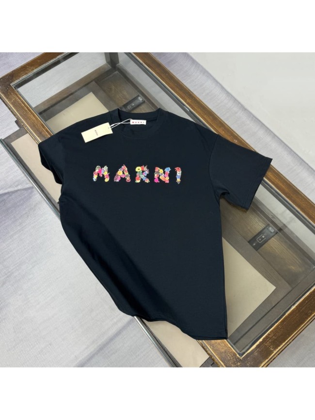 1:1 quality version Colorful Floral Letter Logo Print Tee 2 colors 28997770