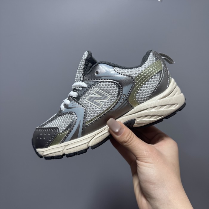 N-logo Mesh Paneled Retro Running Shoes for Kids 8 colors 28997941
