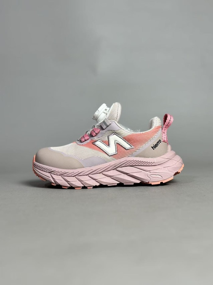 N-logo Rotary Buckle Breathable Mesh Outdoor Sneakers for Kids 4 colors 28997958