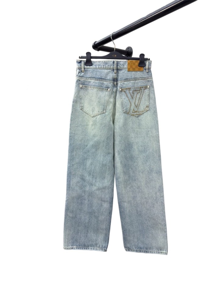1:1 quality version Patch Letter Denim Jeans 28998985
