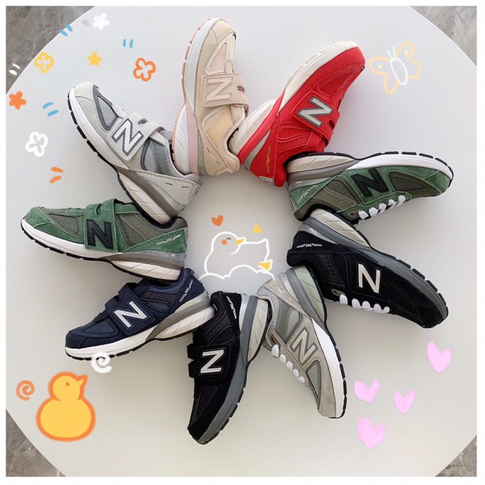 NB990 Lace-Up & Hook & Loop Retro Running Shoes for Kids 9 colors 28998857