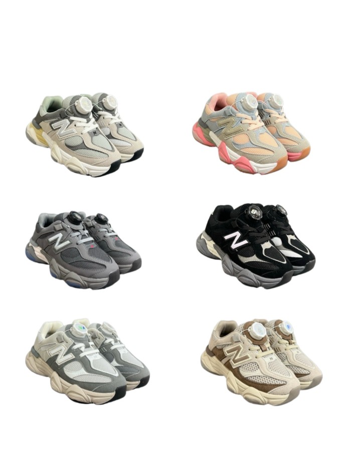 9060 Overseas Style Rotating Buckle Chunky Sneakers for Kids 6 colors 28999029