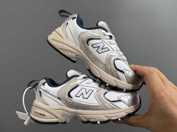 530 Leather Upper Elastic Band Dad Shoes for Kids 4 colors 28998742