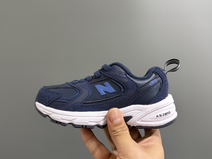 530 Leather Upper Elastic Band Dad Shoes for Kids 4 colors 28998742