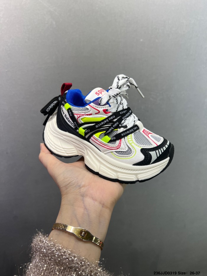 Mecha Techwear Mesh Chunky Running Sneakersfor Kids 3 colors 28998738