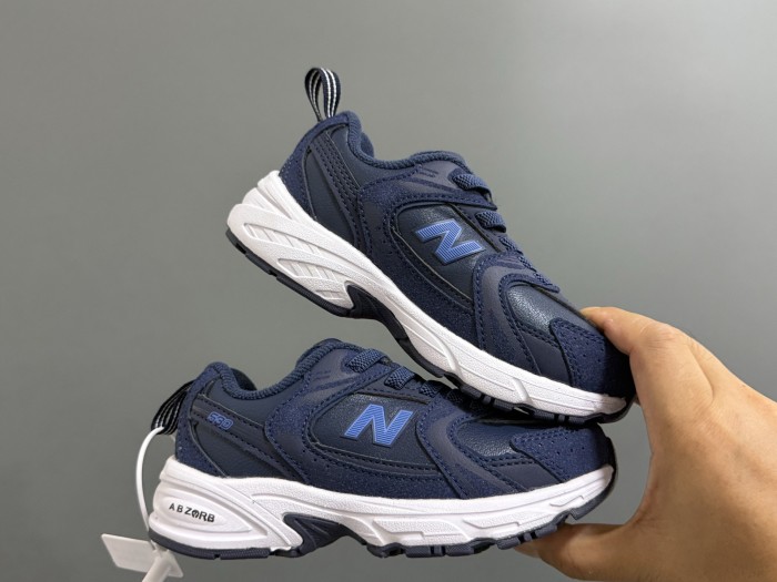 530 Leather Upper Elastic Band Dad Shoes for Kids 4 colors 28998742