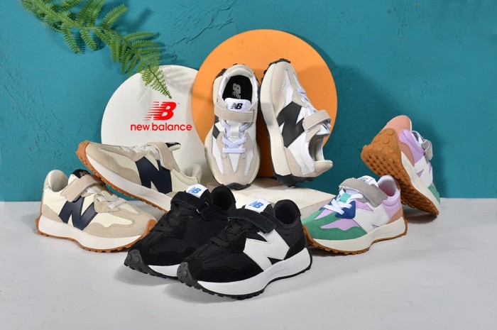 NB327 Co-branded Hook & Loop Jogging Shoes for Kids 6 colors 28998852