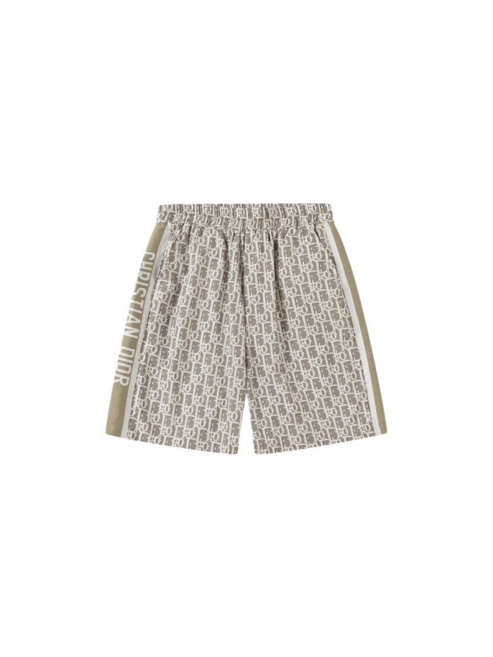 Khaki Kids Oblique Logo Print Shorts for Kids 29000499