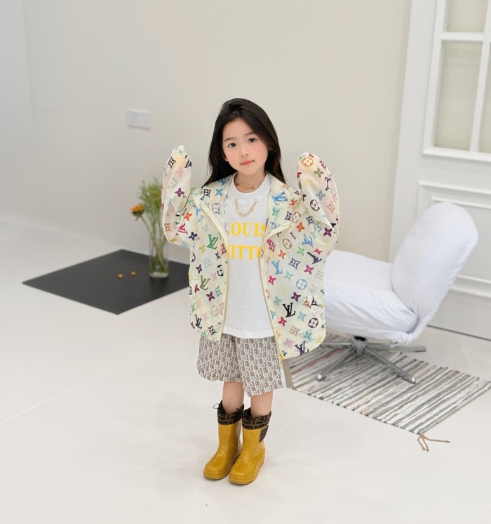 Colorful All-Over Print Lightweight Sun-Protective Hooded Jacket for Kids 29006602
