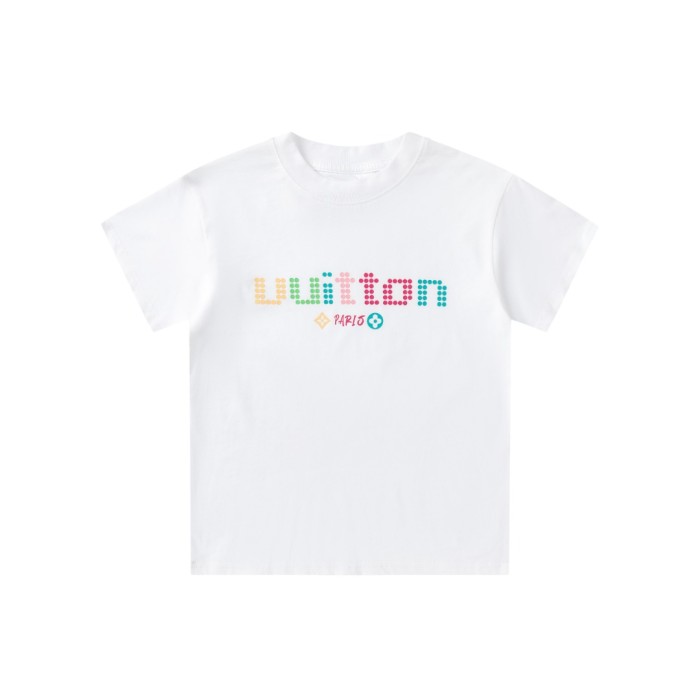 Colorful Pixel Letter Print T-Shirt for Kids 2 colors 29006458