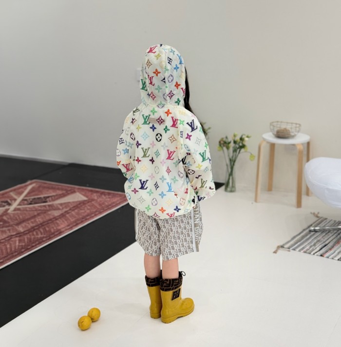 Colorful All-Over Print Lightweight Sun-Protective Hooded Jacket for Kids 29006602