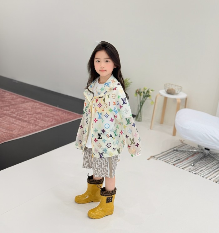Colorful All-Over Print Lightweight Sun-Protective Hooded Jacket for Kids 29006602