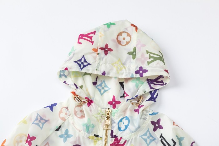 Colorful All-Over Print Lightweight Sun-Protective Hooded Jacket for Kids 29006602