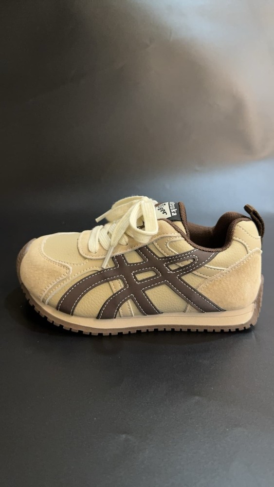 Autumn Winter Retro Leather Sneakers for Kids 3 colors 29006181