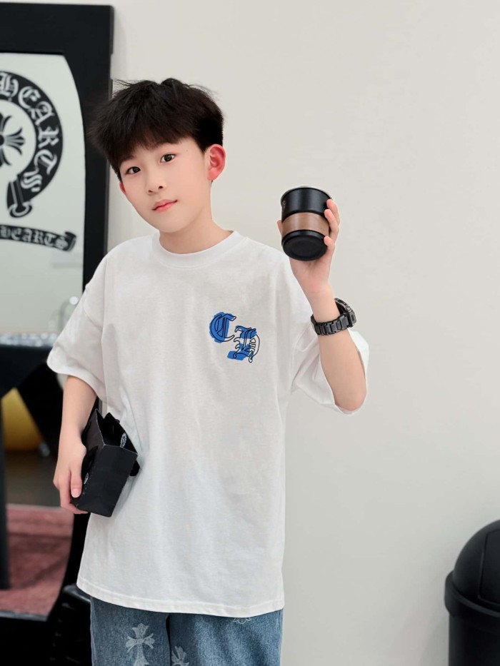 Inspired Back Gothic Cross Print T-Shirt 2 colors for Kids 29009016