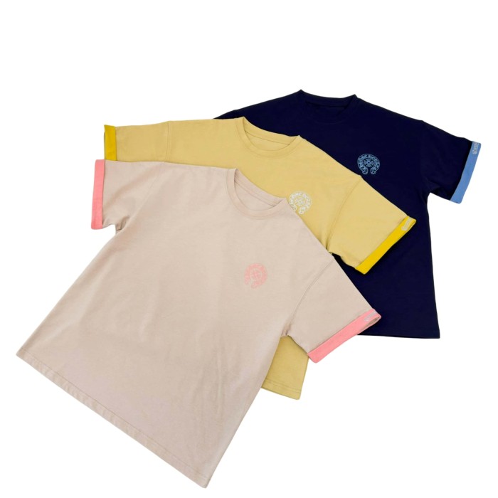Cross Horseshoe Print Color Block Casual T-Shirt 3 colors for Kids 29008975