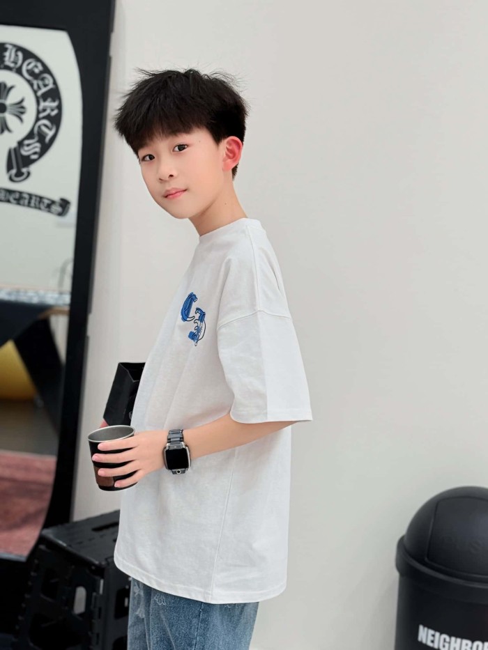 Inspired Back Gothic Cross Print T-Shirt 2 colors for Kids 29009016