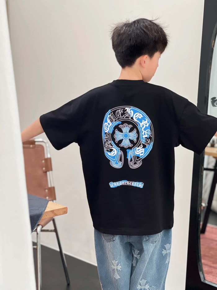 Inspired Back Gothic Cross Print T-Shirt 2 colors for Kids 29009016
