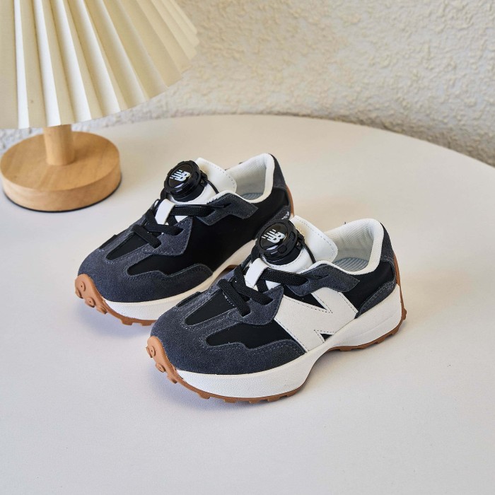 327 Rotating Buckle Waffle Sole Casual Sneakers for Kids 4 colors 29010972