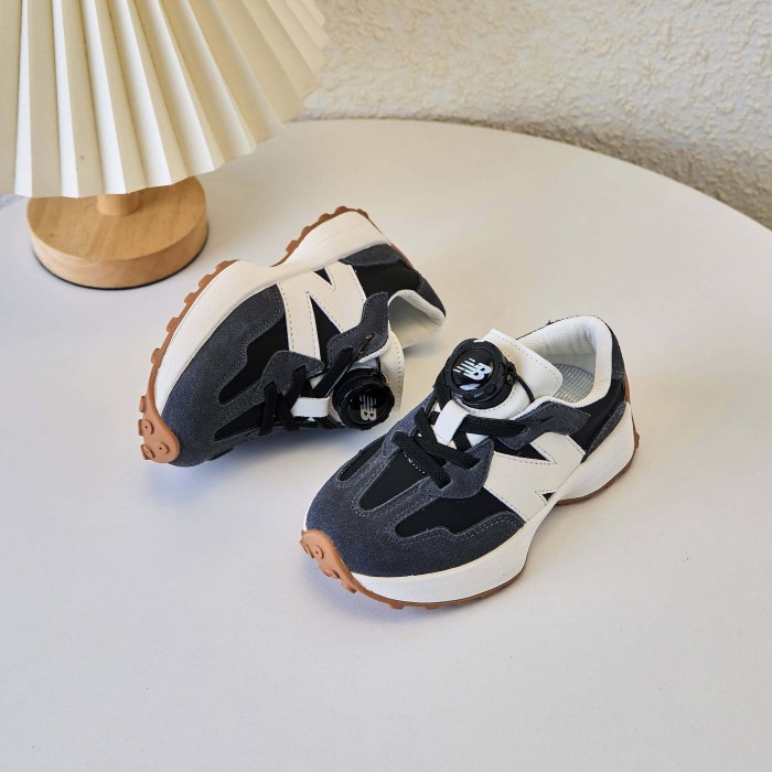 327 Rotating Buckle Waffle Sole Casual Sneakers for Kids 4 colors 29010972