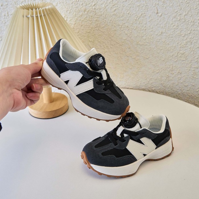 327 Rotating Buckle Waffle Sole Casual Sneakers for Kids 4 colors 29010972
