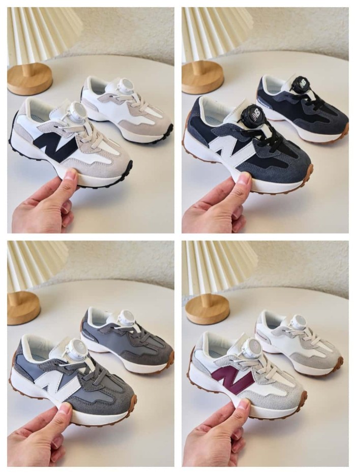 327 Rotating Buckle Waffle Sole Casual Sneakers for Kids 4 colors 29010972