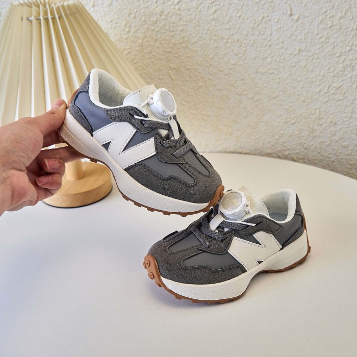 327 Rotating Buckle Waffle Sole Casual Sneakers for Kids 4 colors 29010972