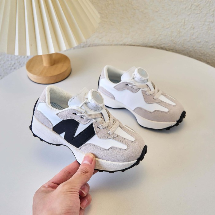 327 Rotating Buckle Waffle Sole Casual Sneakers for Kids 4 colors 29010972