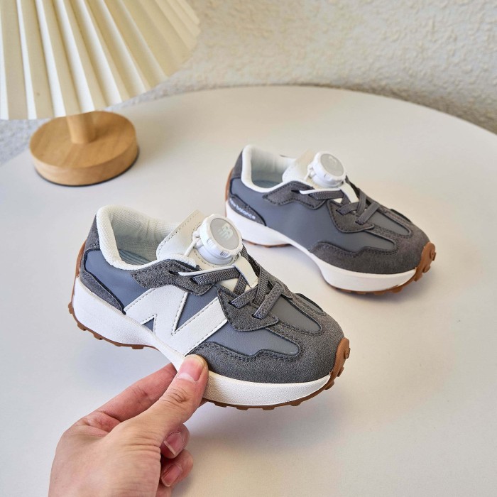 327 Rotating Buckle Waffle Sole Casual Sneakers for Kids 4 colors 29010972
