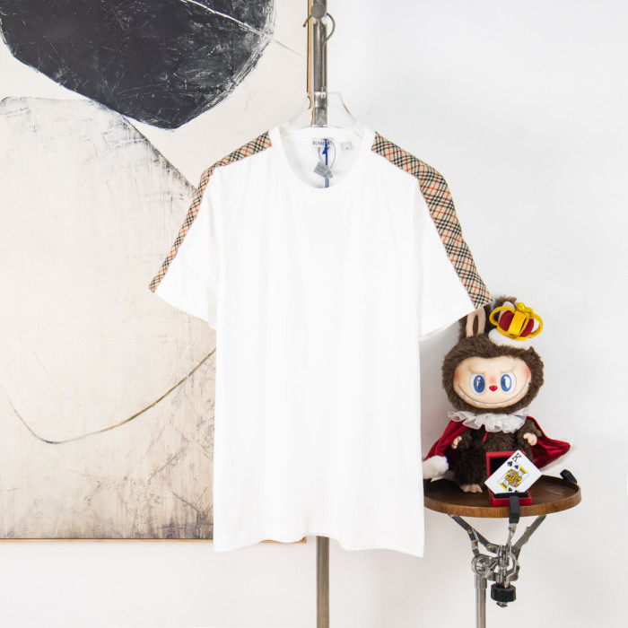 1:1 quality version 28303065 Plaid Trim Tee 2 colors