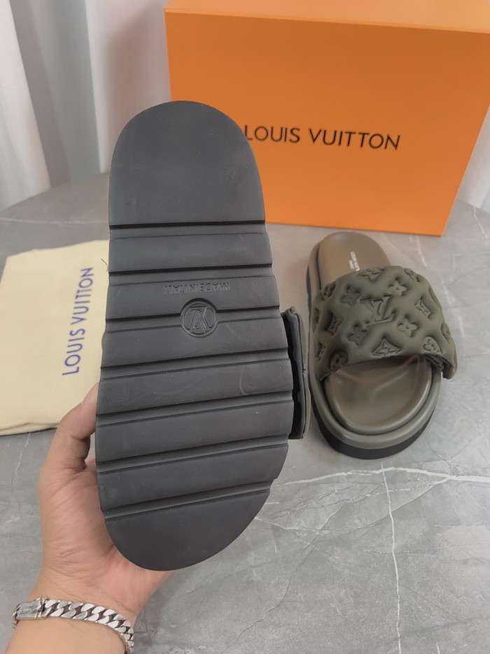 1:1 quality version 3D nylon embossed non-slip slippers 6 colors 22787278
