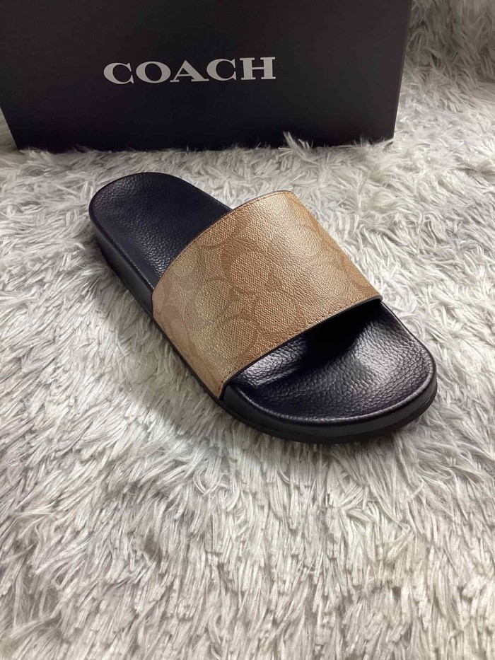1:1 quality version Classic Monogram Black Rubber Sole Slippers 2 colors 29027291