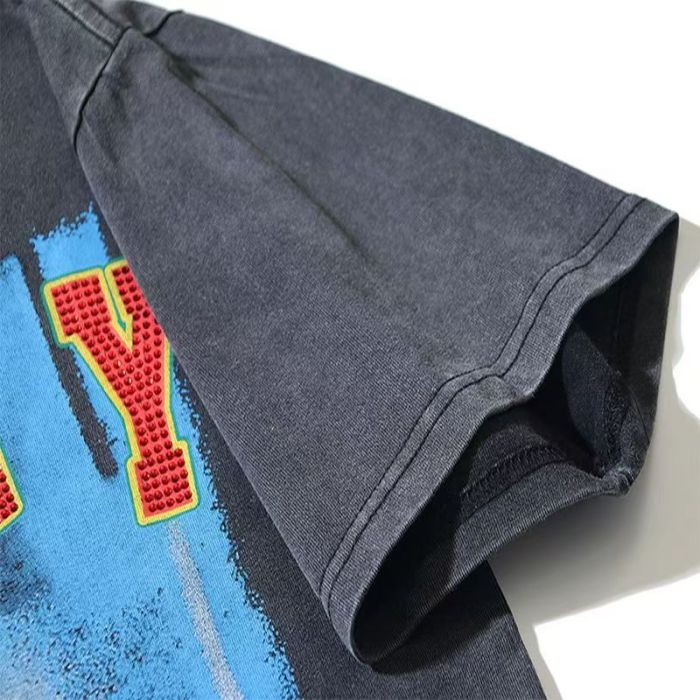 Reggae Portrait Distressed Wash Oversized T-Shirt 29027378