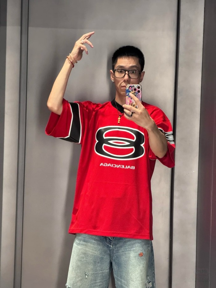 1:1 quality version Large 8 printed tee 2 colors 28430103
