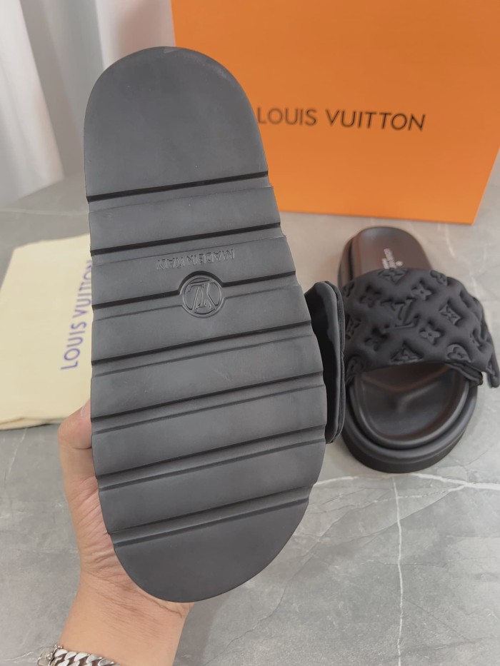 1:1 quality version 3D nylon embossed non-slip slippers 6 colors 22787278