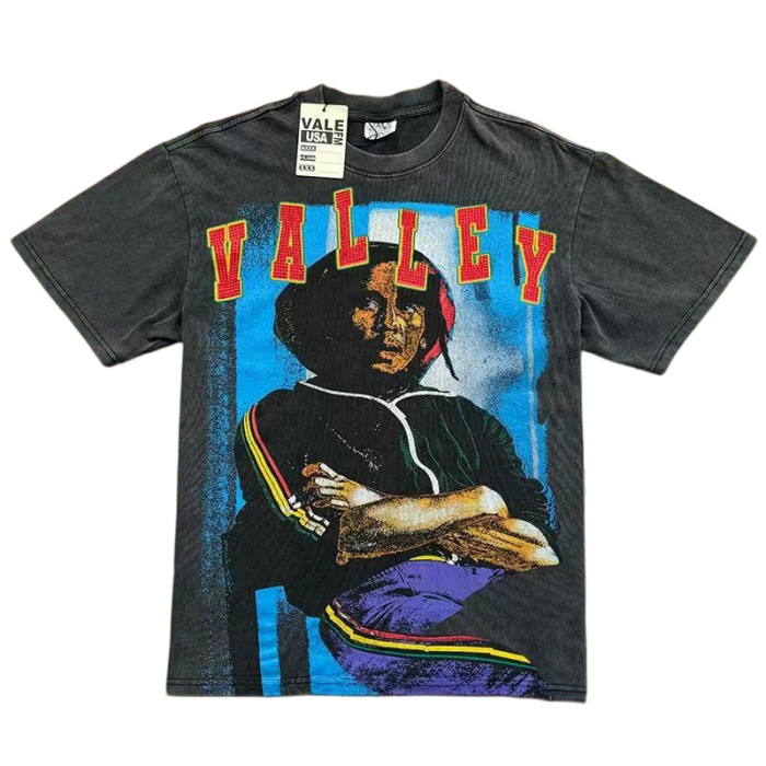 Reggae Portrait Distressed Wash Oversized T-Shirt 29027378