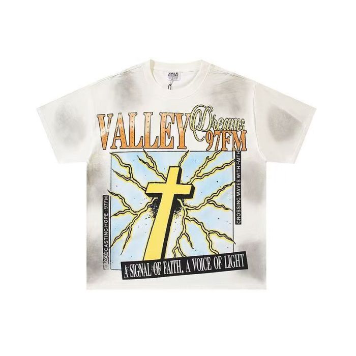 Vintage Cross  A Voice of Light  Distressed Wash T-Shirt 29027203