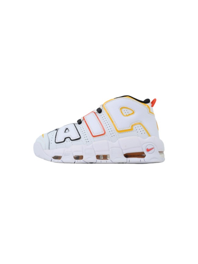 [plus-size shoes]Alien Mid-top Men's White Blue and Yellow Pippen Basketball Shoes 29030413