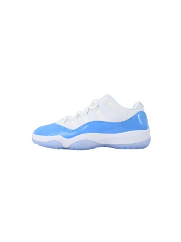 [plus-size shoes]Low-top North Carolina Blue Real Carbon Full-Grain Leather Basketball Sneakers 29030381