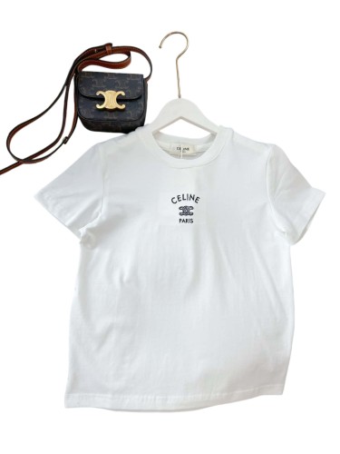 Triomphe Logo & Text Embroidered Cotton T-shirt for Kids 2 colors 29030027