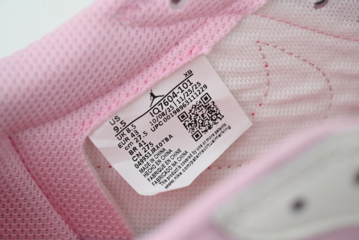 [plus-size shoes] Hot Pink Reverse Swoosh RN Version Jordan 1 Low-Top Sneakers 29030470
