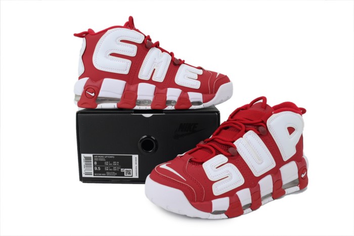 [plus-size shoes] 1:1 quality version Mid-Top Unisex Red and White Pippen Basketball Shoes 29030415