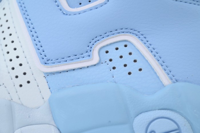 [plus-size shoes]Air More High Top Unisex White And Blue Pippen Sneakers 29030150