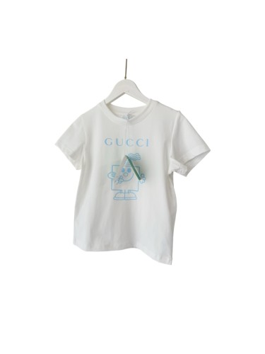 Playful Cartoon Logo Print Casual T-shirt for Kids 2 colors 29030018