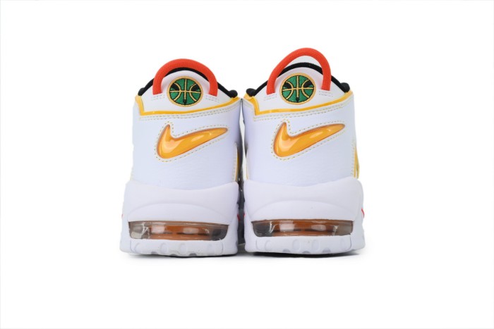 [plus-size shoes]Alien Mid-top Men's White Blue and Yellow Pippen Basketball Shoes 29030413