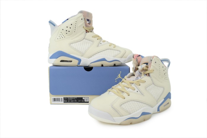 [plus-size shoes] 1:1 quality version White And Blue Retro 6th Generation Basketball Shoes 29030399