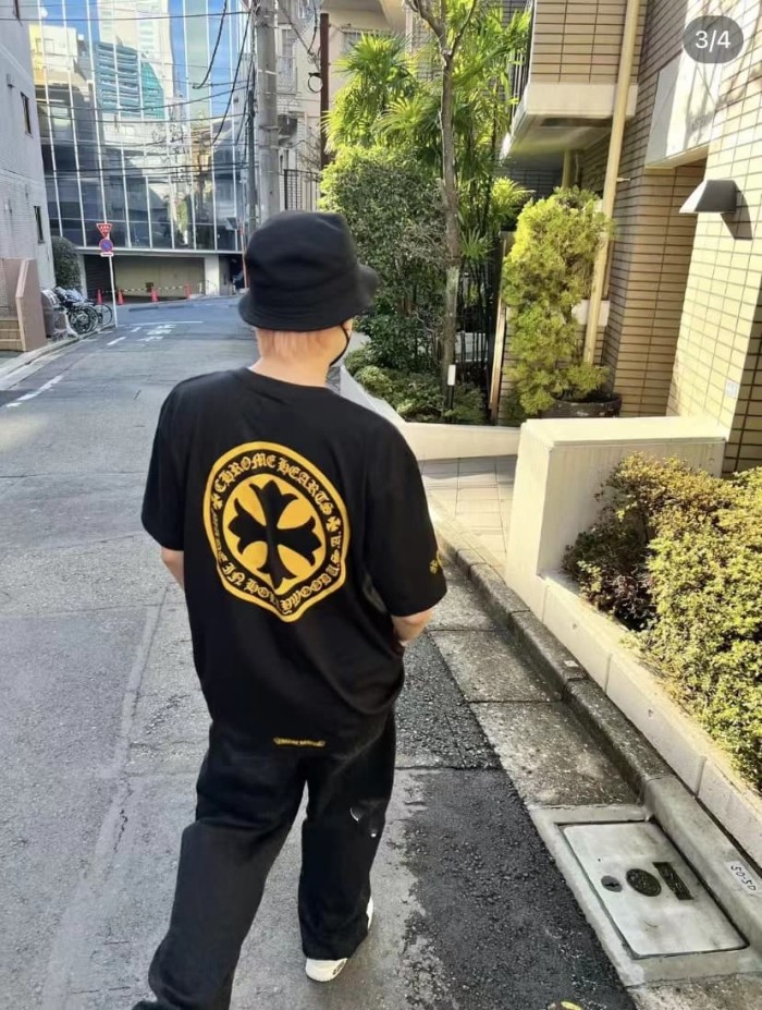1:1 quality version Gold Coin Cross Print Tee 2 colors 29033508
