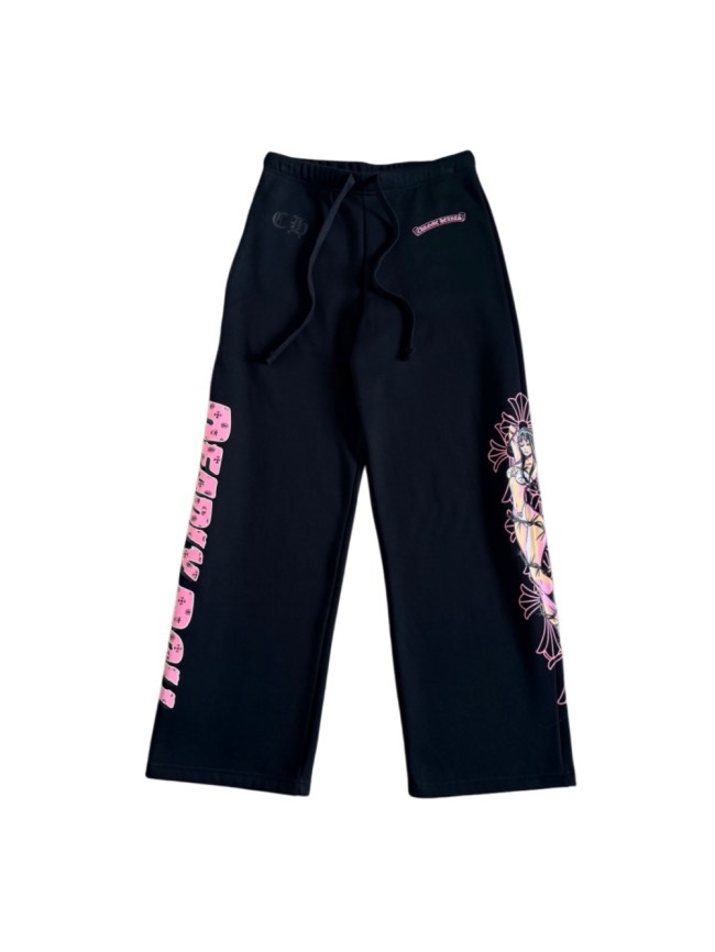 1:1 quality version Co-branded Deadly Doll Cross And Beautiful Girl Printed Sweatpants 29033525