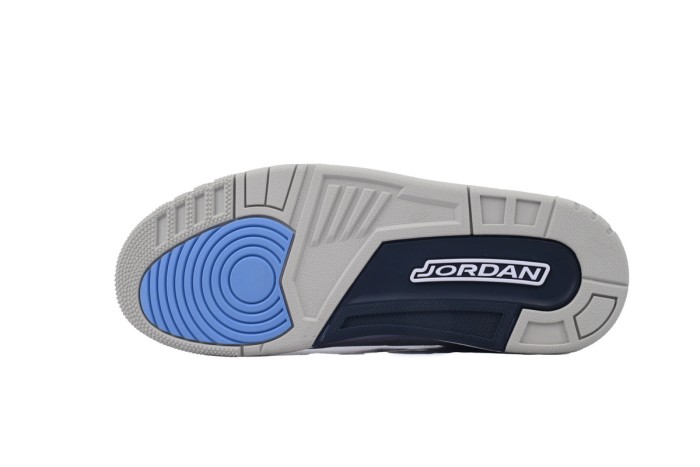 [plus-size shoes]Jordan 3 Mid-Top Men's North Carolina Blue Retro Basketball Shoes 29033474
